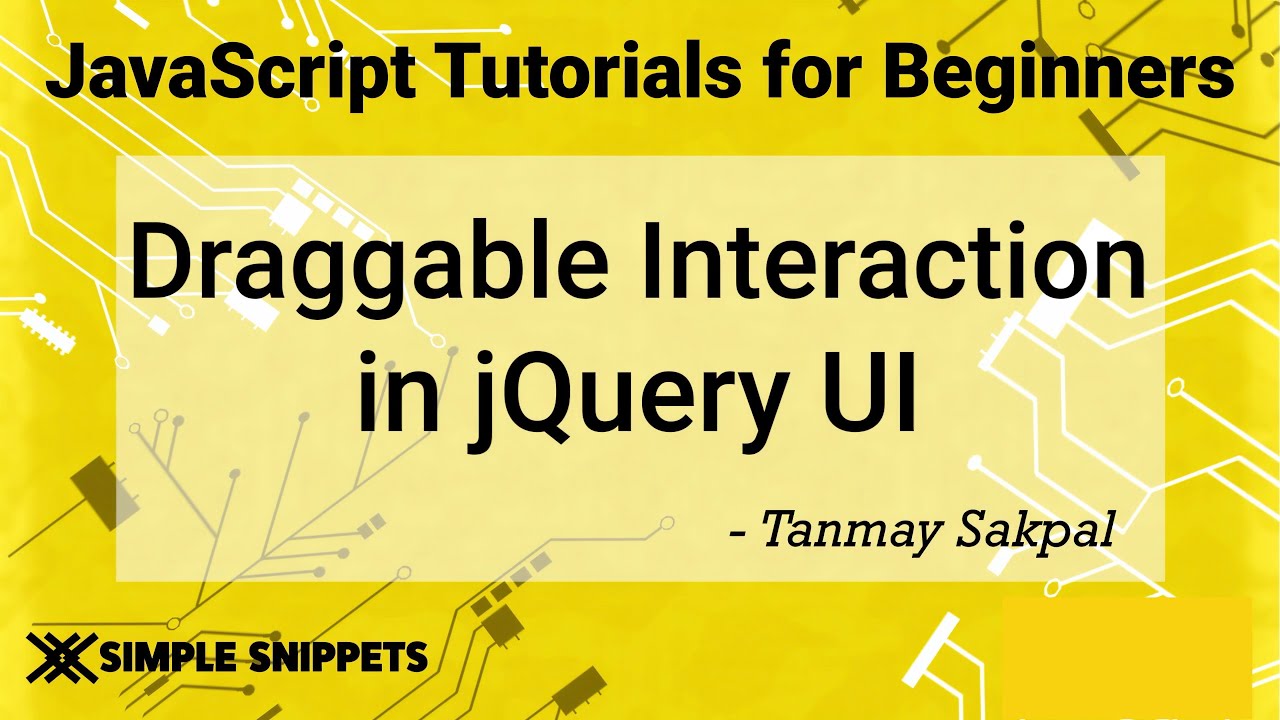 56 - Draggable Widget in jQuery UI | jQuery Tutorials for Beginners | jQuery UI Library