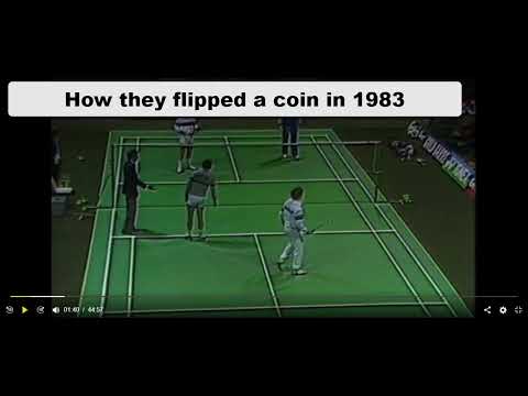Coin flip or badminton racket spin? What they did at World Championships in 1983 #badminton