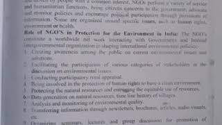 Role of NGO,s in environmental education