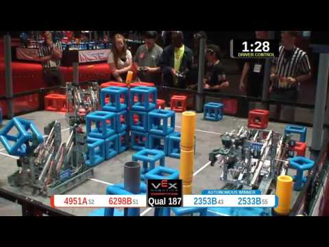 2015 VRC-MS Spir Q187 -  (4951A 2353B) 12-Spirit Div-VRC Middle School-VEX Worlds 2015