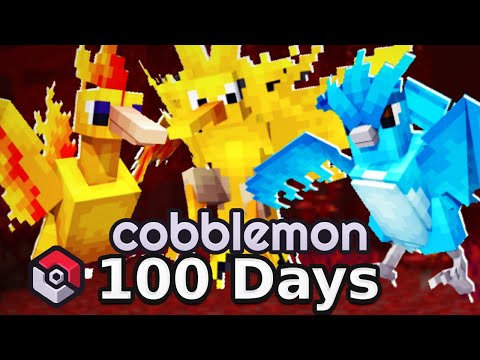 100 Days in Legendary Cobblemon World!!
