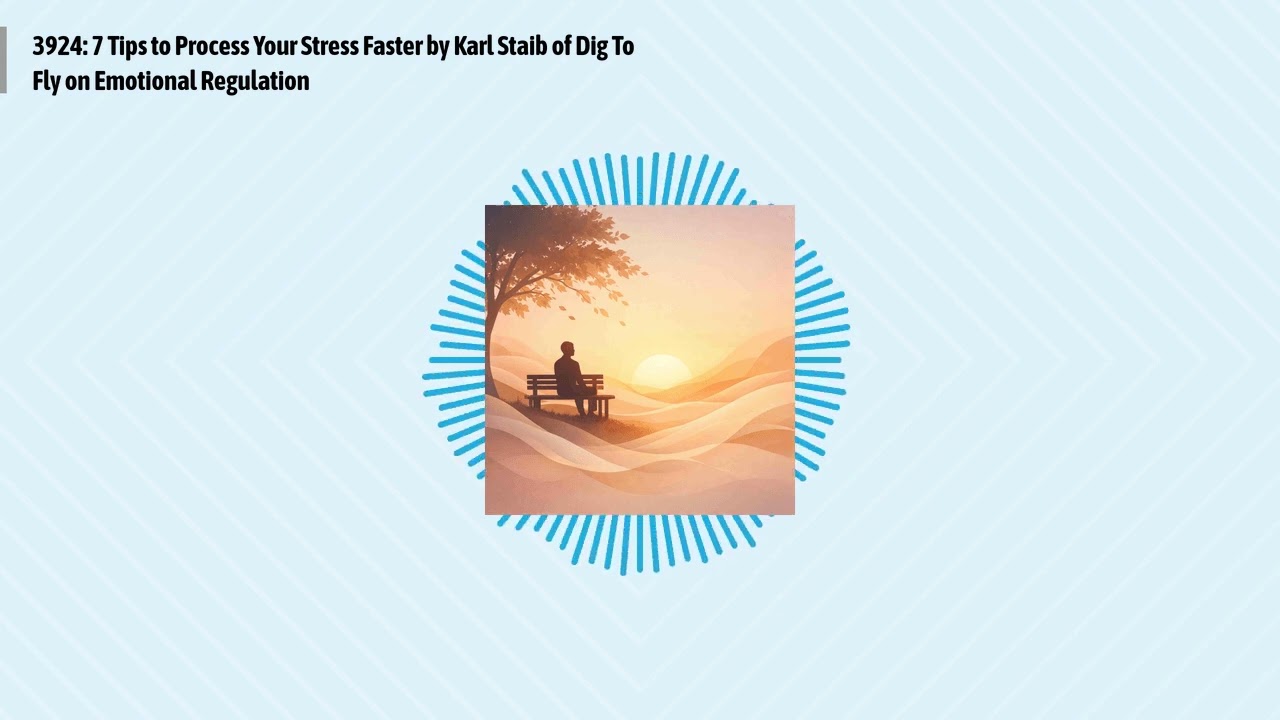 3924: 7 Tips to Process Your Stress Faster by Karl Staib of Dig To Fly on Emotional Regulation |...