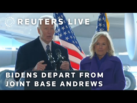 LIVE: The Bidens depart from Joint Base Andrews