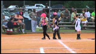 preview picture of video '8 & under softball: Dynamite Divas beat Eagles for championship'