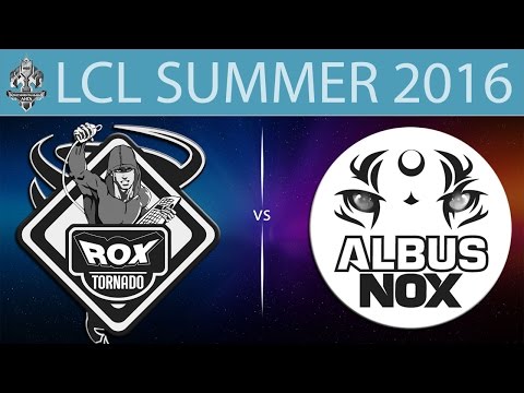 [LoL LCL] ROX vs ANX | LCL Summer 2016 (09.07.2016) - Tornado ROX vs Albus NoX Luna