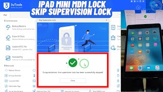 iPad Mini MDM Device Management Lock Bypass by 3U Tools | iPad Skip SuperVision Lock Successfully