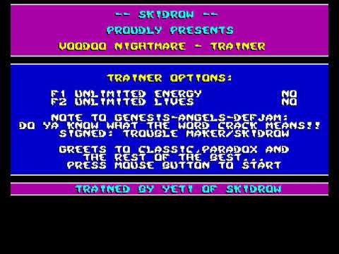 Skid Row   Voodoo Nightmare mp4 HYPERSPIN AMIGA INTRO CRACKTRO DEMO COMMODORE NOT MINE VIDEOS