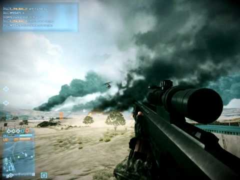 Helicopter pilot NO SCOPE kill in BF3