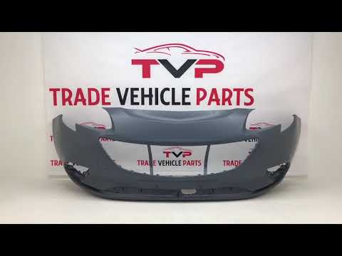 Fits Vauxhall Corsa E 2015- Front Bumper Primed Gray No Washer Or Pdc Holes video