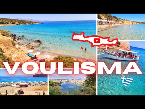 🇬🇷 Agios Nikolaos Crete beaches: Voulisma Beach Crete Agios Nikolaos Greece 🏖️🌊☀️ #Greece #Travel