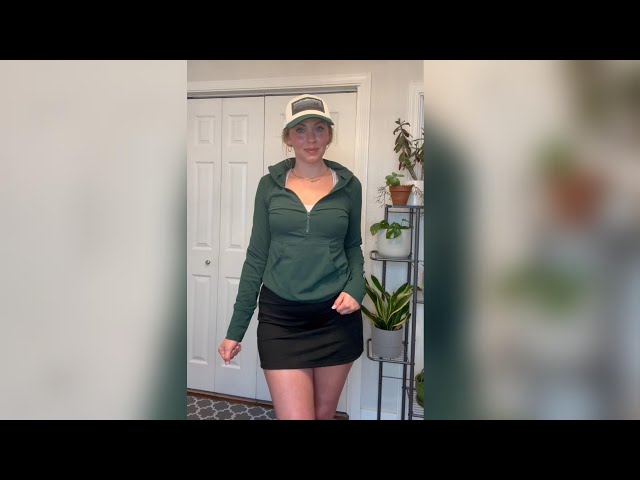 Vídeo relacionado con Buauty Faldas de tenis con bolsillo para mujer, de cintura alta, plisadas, para golf, trajes de entrenamiento de pickleball, Rojo -, M
