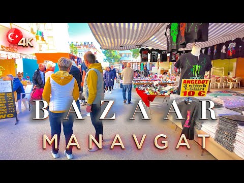 SIDE Manavgat 🇹🇷 Montagsbasar 📍 TÜRKEI Antalya 4K Rundgang 2026
