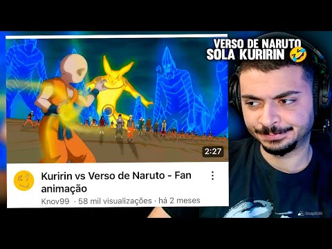 KAMUZ REAGE: KURIRIN VS VERSO DE NARUTO - QUEM VENCE? FAN ANIMAÇÃO 🔥