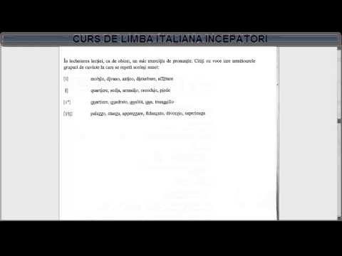 Învață  Italiana Online Curs Incepatori (tema+dictionar) - Lectia 32