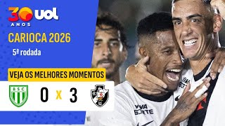 VASCO FAZ 3 A 0 NO BOAVISTA EM NOITE  ARTILHEIRO DE PUMA RODRÍGUEZ NO CAMPEONATO CARIOCA