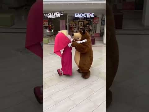 Masa and bear 🐻💃dance🥰🥰