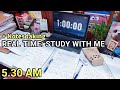 5.30AM [STUDY WITH ME] NOTES, REAL SOUND, NO MUSIC / Morning study +Afternoon study with me✍️✨️
