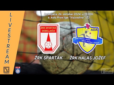 ŽRK SPARTAK Debeljača - ŽRK HALAS JOŽEF Ada (Full match Livestream) [26.10.2024.]