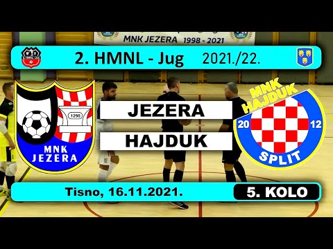 2. HMNL Jug, 5.: JEZERA - HAJDUK  5:4, 16.11.2021.