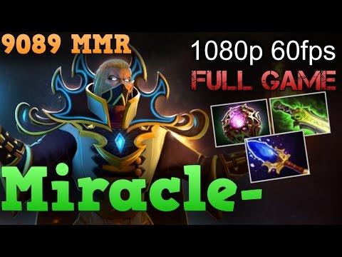Miracle plays Invoker with new set. Top 1 World - 9089 MMR Dota 2