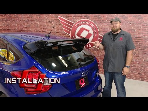 Focus ST Ford Performance Rear Spoiler Kit '2016 Focus RS Style' Shadow Black 2012-2016 Installation