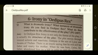 Irony in Oedipus Rex | Sophocles | Drama