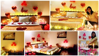 Anniversary Decoration Ideas at home\ Surprise Decoration for Husband \ Romantic Bedroom Decoration