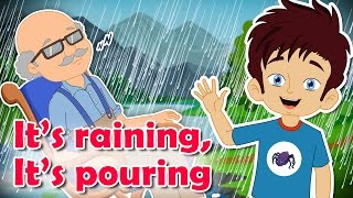 It's Raining It's Pouring Nursery Rhyme || Popular Nursery Rhymes With Max And Louie