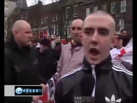 Muslamic Ray Guns! Original Press TV interview with EDL Spokesman