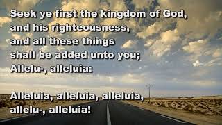 Seek ye first the kingdom of God. Lyric video (StF 254)