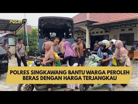 POLRES SINGKAWANG BANTU WARGA PEROLEH BERAS DENGAN HARGA TERJANGKAU
