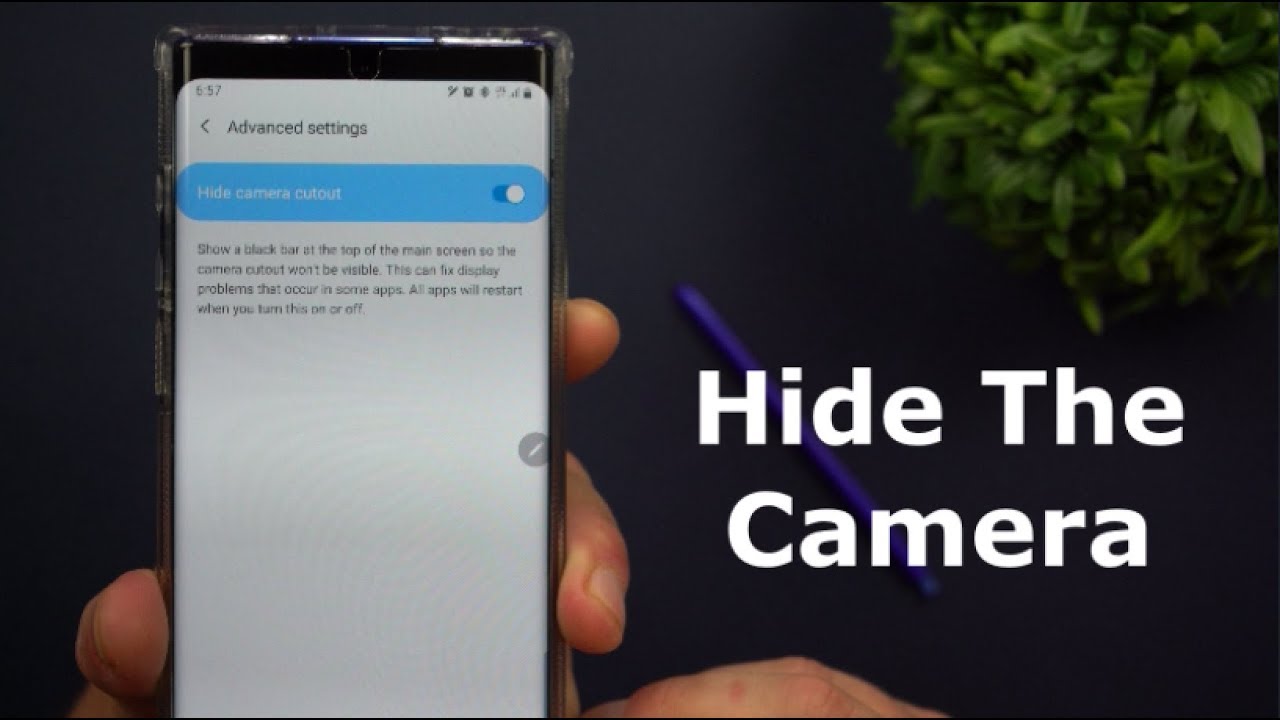 Hide The Camera Cutout - Galaxy Note 10 & S10 Series (Virtual Bezel)