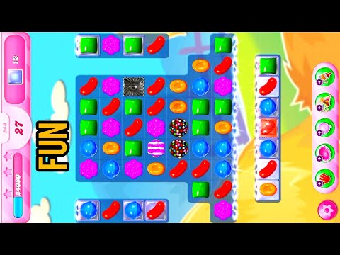 candy crush saga game play level 244 /3 minute game