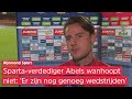 Dirk Abels panikeert niet bij Sparta na 2-0 nederlaag bij Go Ahead Eagles