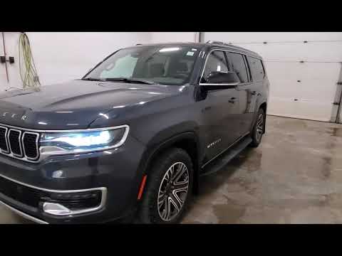 2023 Jeep Wagoneer L Series II 4x4 in Blue for sale at Indian Head Chrysler Dodge Jeep Ram Ltd. in Indian Head, SK