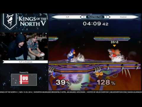 Kings of the North V - XLR (Falco) vs. Disabled (Ice Climbers) - SSBM - RR Pools