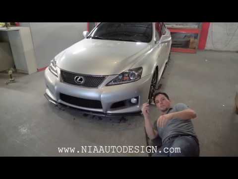 Lexus isf front lip splitter body kit installation DIY