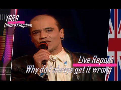 eurovision 1989 United Kingdom 🇬🇧 Live Report - Why do i always get it wrong ᴴᴰ