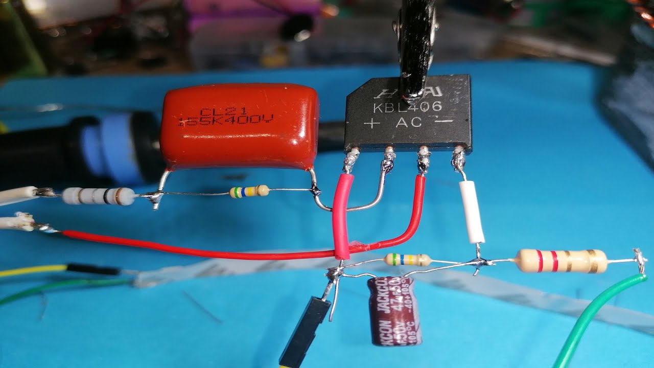 TRAFO OLMADAN 220 DEN 12 YE DÖNÜŞTÜRÜCÜ - 220 volt to 12 Volt DC Power Supply without Transformer