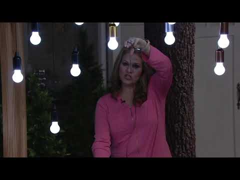 Set of 4 Hanging Pull Lights with Batteries and Remote on QVC