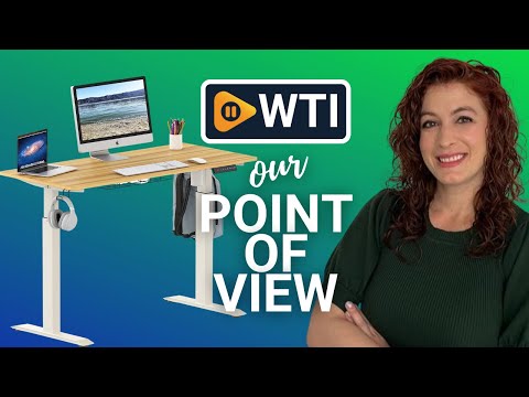 SHW Electric Height Adjustable Standing Desk - WTI product video review