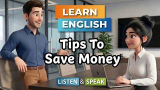 Learn English, Speak English Conversation - Tips To Save Money. The Listen Speak Academy