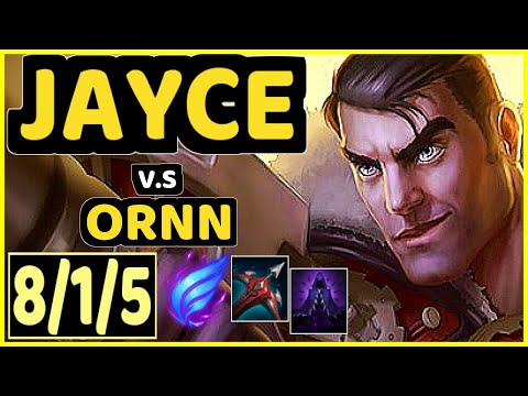 DOXY (JAYCE) vs ORNN - 8/1/5 KDA TOP GAMEPLAY - EUW Ranked GRANDMASTER