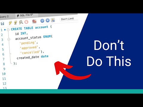 Stop Using ENUMs in Your Database (Use This Instead)