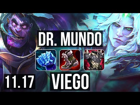 DR. MUNDO vs VIEGO (JUNGLE) | 9/1/7, Rank 9 Mundo, Legendary | EUW Challenger | v11.17
