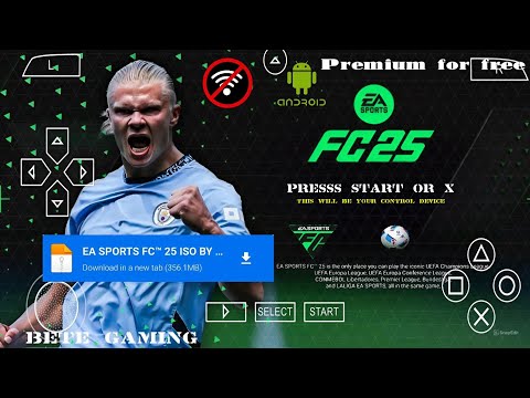 FIFA 2025 PPSSPP ORIGINAL Android Offline 4K Camera | EA FC 25 PPSSPP HD Graphics New Kits &Transfer