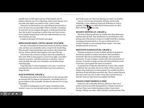 Homework Chapter 7