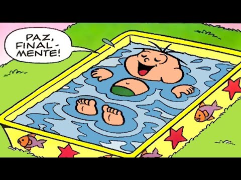 CEBOLINHA DE BOA NA PISCINA - QUADRINHOS MÁGICOS