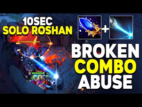 WTF?! SOLO ROSHAN KILL IN 10 SECONDS WITH SCEPTER BUG ABUSE by TOP 1 GRANDMASTER TINKER SPAMMER