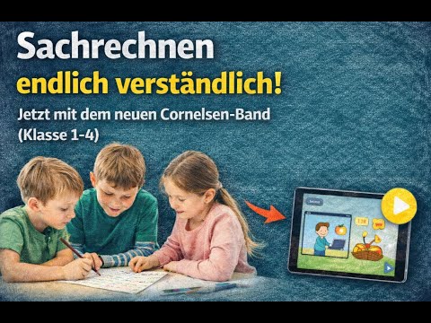 Sachrechnen endlich verständlich! – So gelingt der Einstieg mit dem neuen Cornelsen-Band (Kl. 1-4)